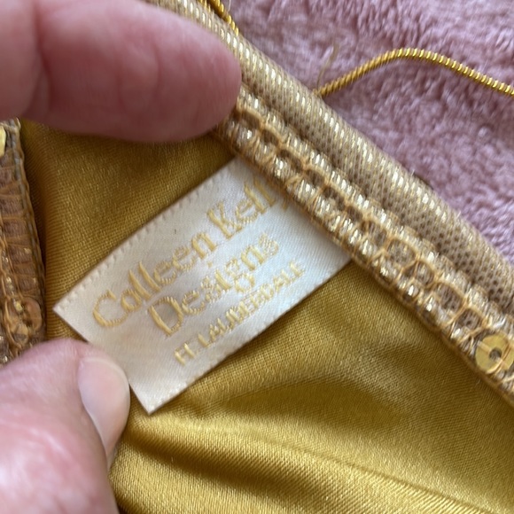 Colleen Kelly micro gold string bikini. Size L - Picture 7 of 7